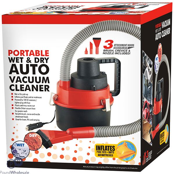 Portable Wet & Dry Auto Vacuum Cleaner