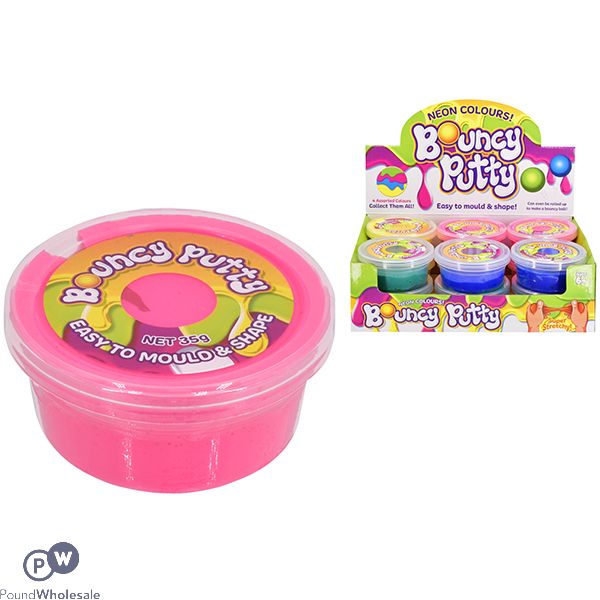 Neon Bouncing Putty CDU Assorted Colours