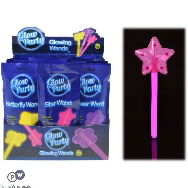 Glow Party Glowing Wand 11cm Cdu Assorted