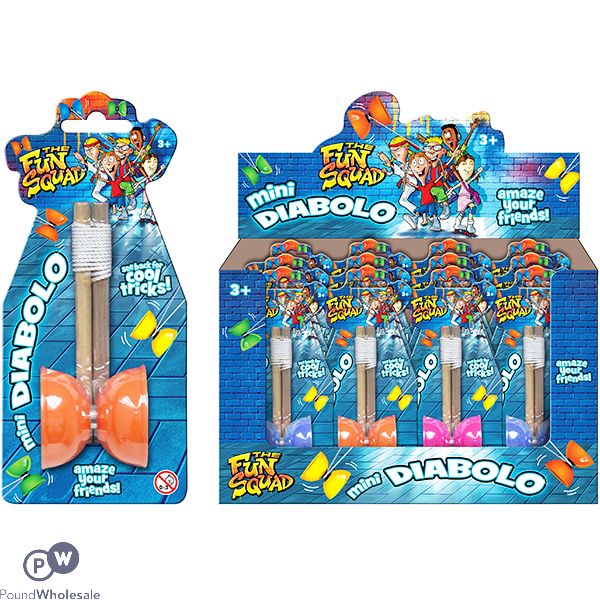 The Fun Squad Mini Diabolo CDU Assorted Colours