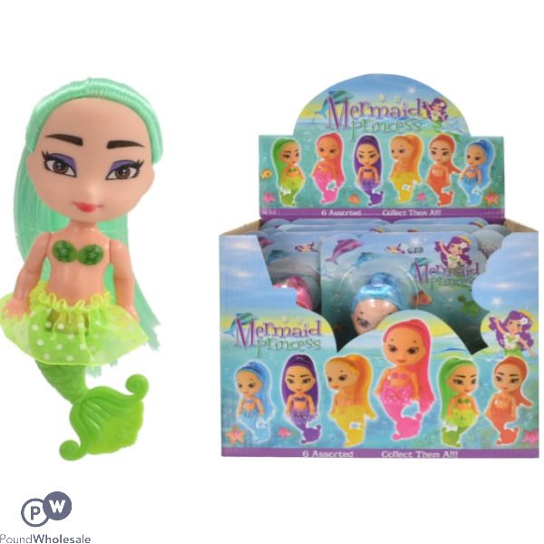 Mermaid Princess Dolls 6 Assorted Cdu