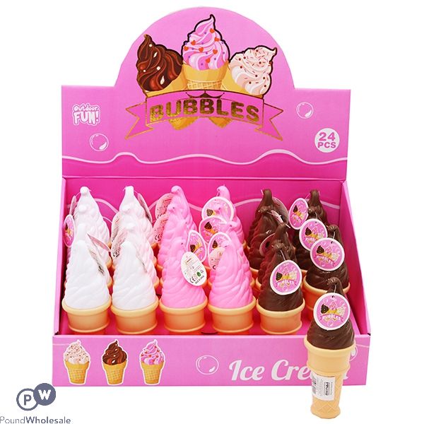 Ice Cream Bubbles Assorted Cdu