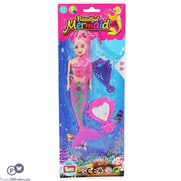 Beautiful Light Up Mermaid Doll With Accessories
