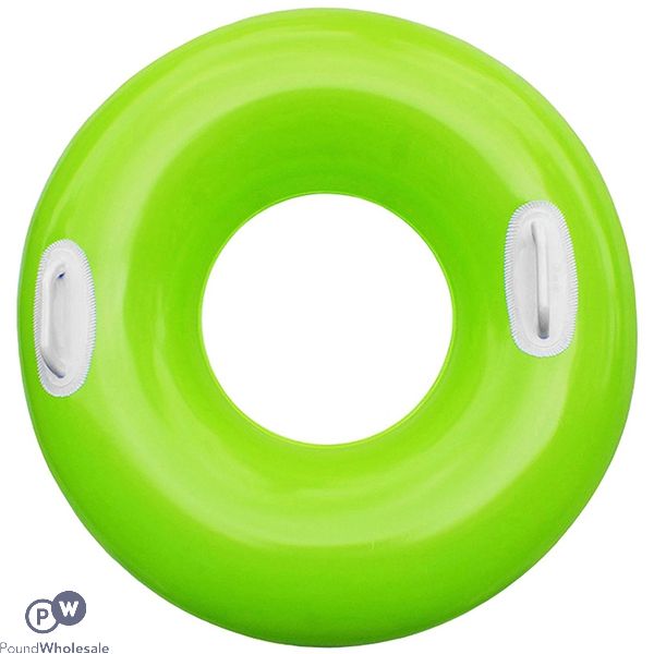 Intex Fluorescent Inflatable Rubber Ring Assorted 30”
