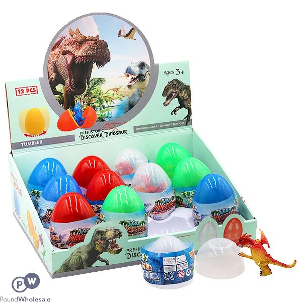 Prehistoric Dinosaur Eggs 4 Assorted Cdu 12pc