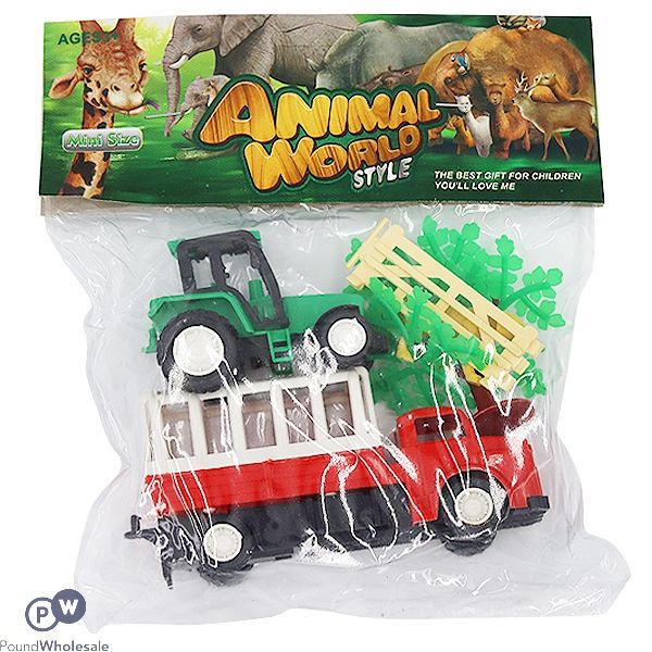 Animal World Mini Farming & Tractor Play Set