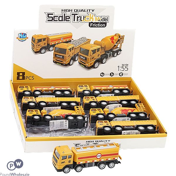 Friction-power 1:55 Scale Long Trucks Assorted