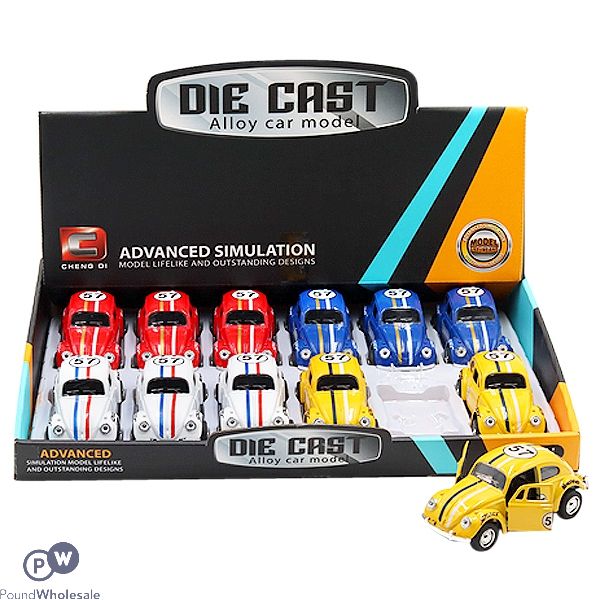 Die Cast Alloy Superbug Pull-back Car Cdu