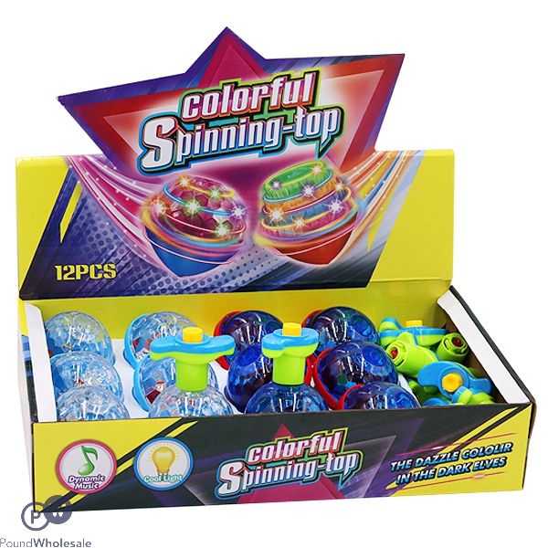 Light-up Colourful Spinning Top Cdu