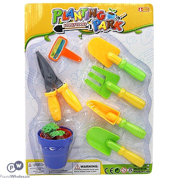 Planting Tools Gardening Set & Plant Pot