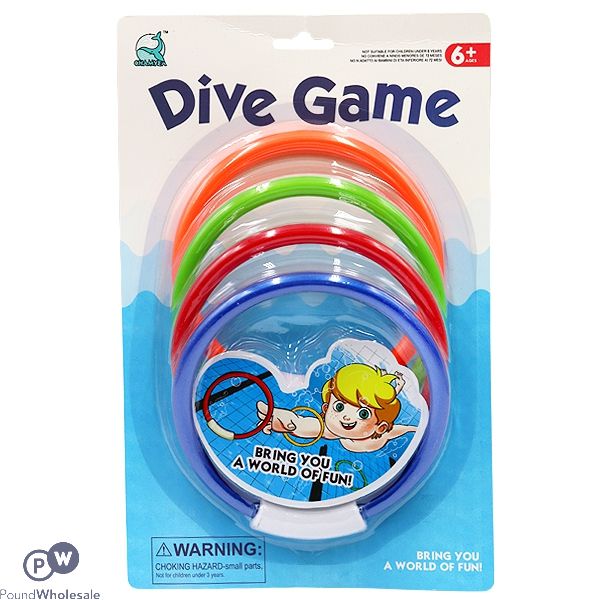 Dive Game 4 Rings Assorted Colours
