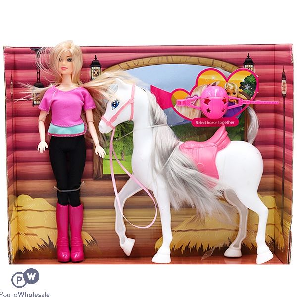 Horse And Doll Set