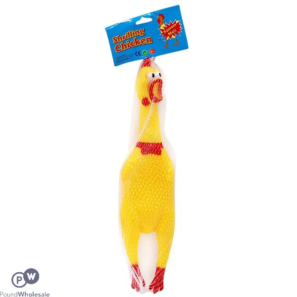 Shrilling Screaming Rubber Chicken 30cm