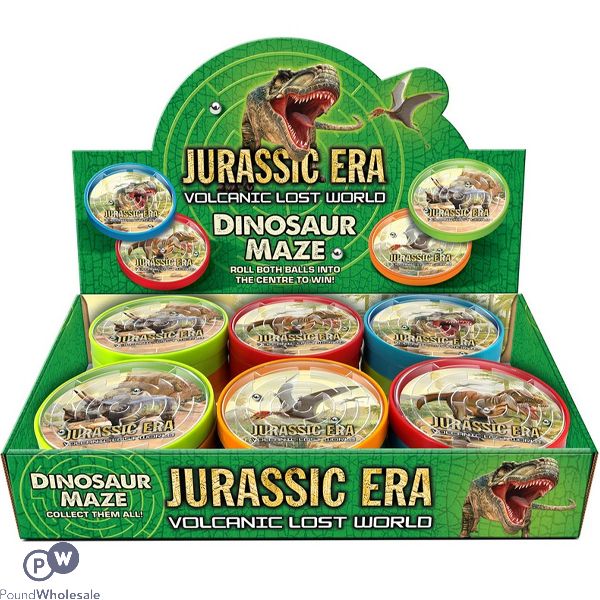 Jurassic Era Dinosaur Maze Game Cdu Assorted Colours