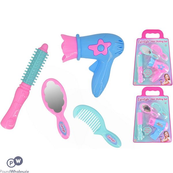 Lifestyle Hair Styling Set 4pc Assorted Colours