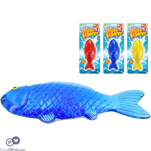 Icky Sticky Fishy Squish Toy Assorted Colours