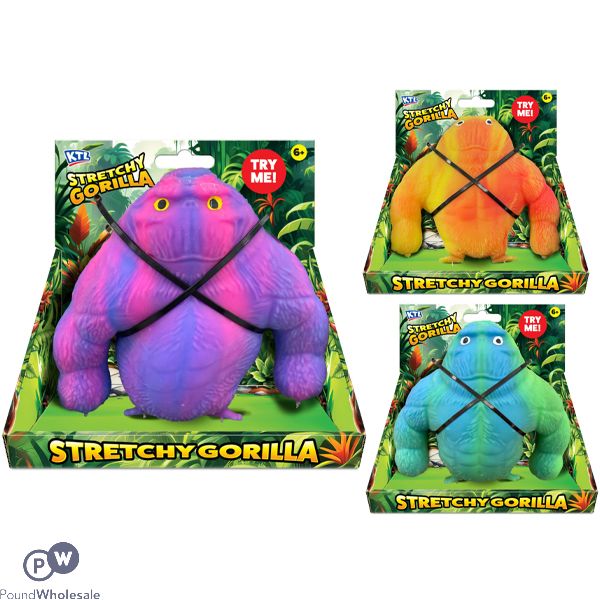 Stretchy Gorilla Toy 450g Assorted Colours