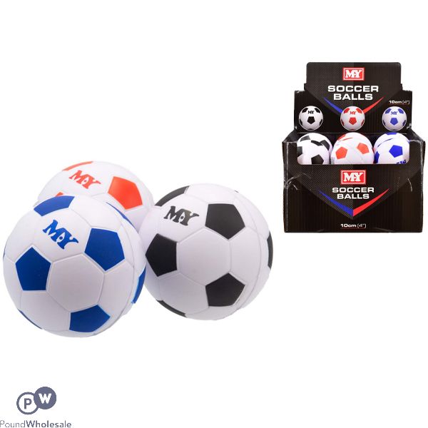 MY PU Soccer Ball 10cm CDU Assorted Colours