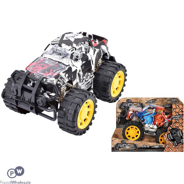 Rock Crawler Friction Power 4x4 Jeep Toy Assorted Colours