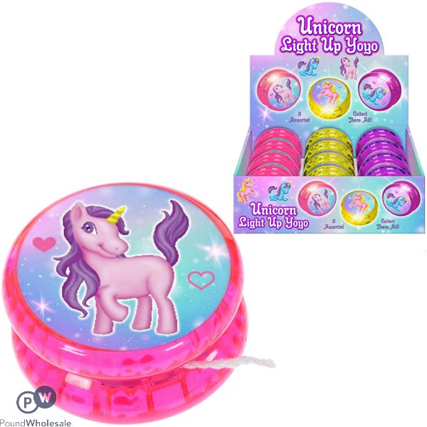 Unicorn Light-up Yo-yo Cdu Assorted
