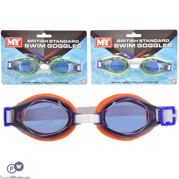 MY British Standard Swim Goggles Assorted Colours