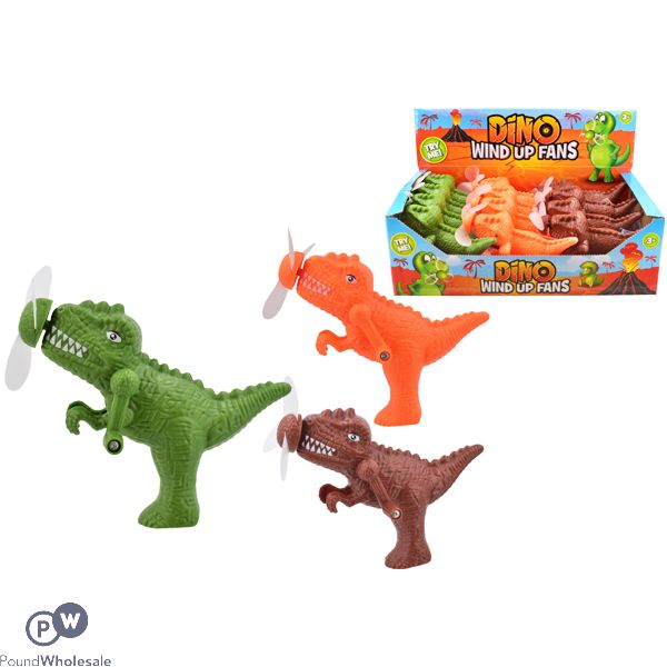 Dinosaur Wind Up Fans Cdu Assorted