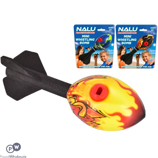Nalu Mini Whistling Bomb Throw Toy Assorted
