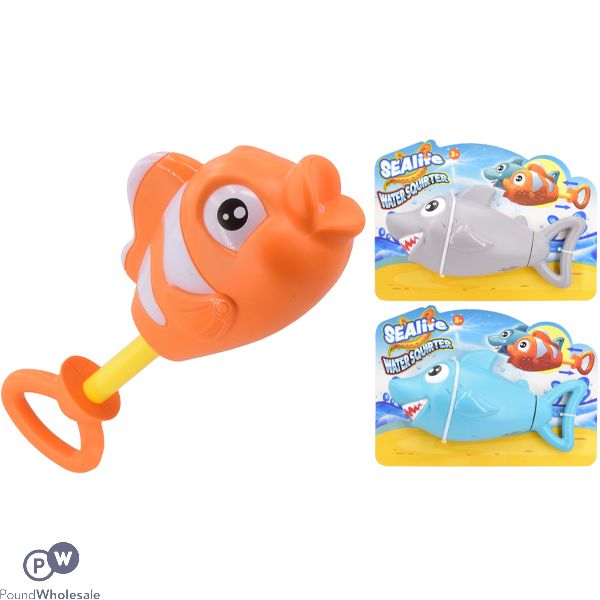 Sealife Shark & Clownfish Water Gun Assorted