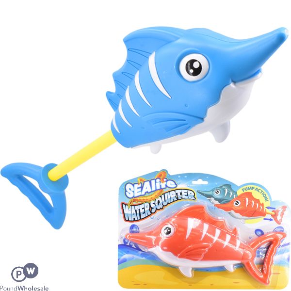 Sealife Swordfish Pump Action Water Squirter Assorted Colours