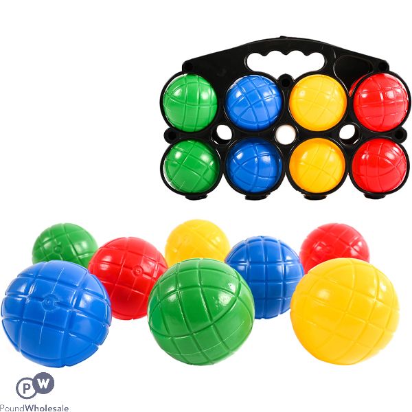 Plastic Boule Play Set 8pc