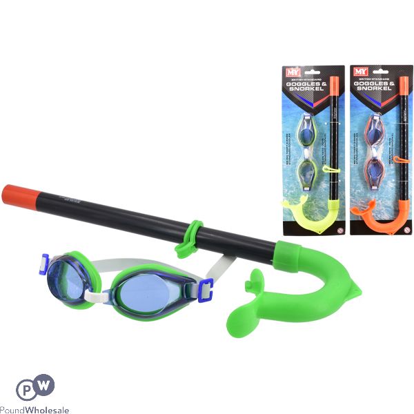 My British Standard Goggle & Snorkel Set Assorted Colours