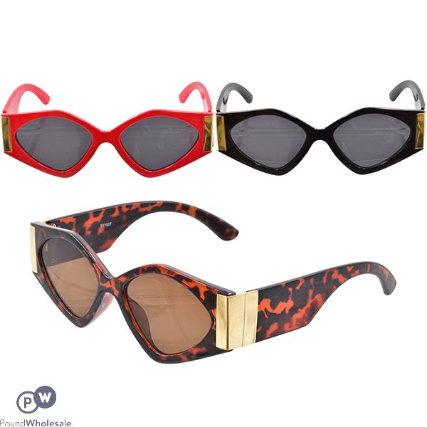 Ladies Oval Sunglasses Assorted Colours