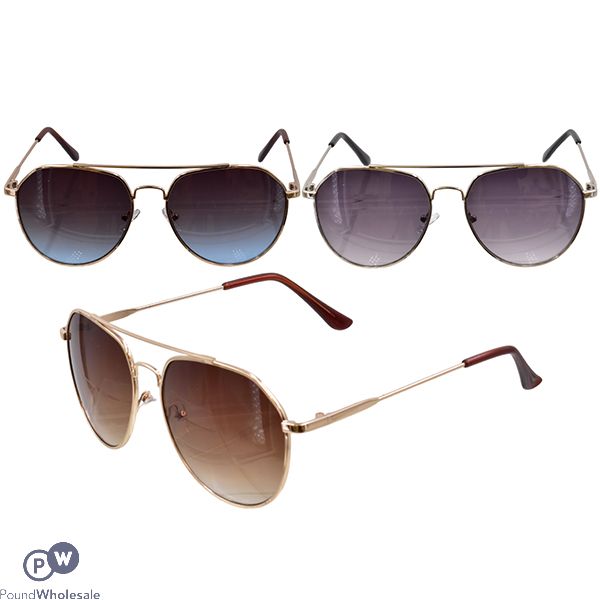 Ladies Aviator Sunglasses Assorted Colours