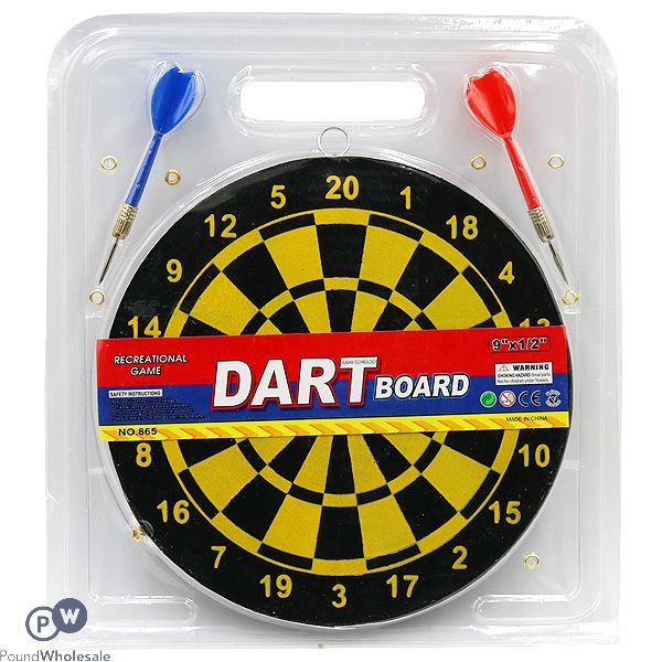 Dart Board With 2 Darts