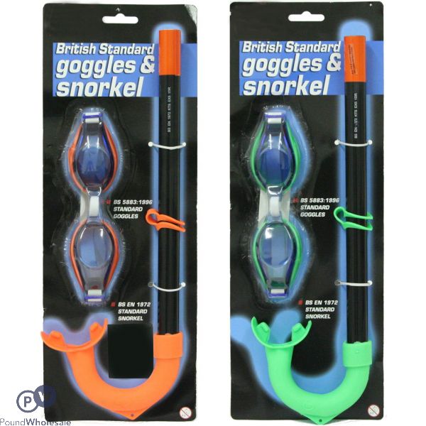 British Standard Goggle & Snorkel Set