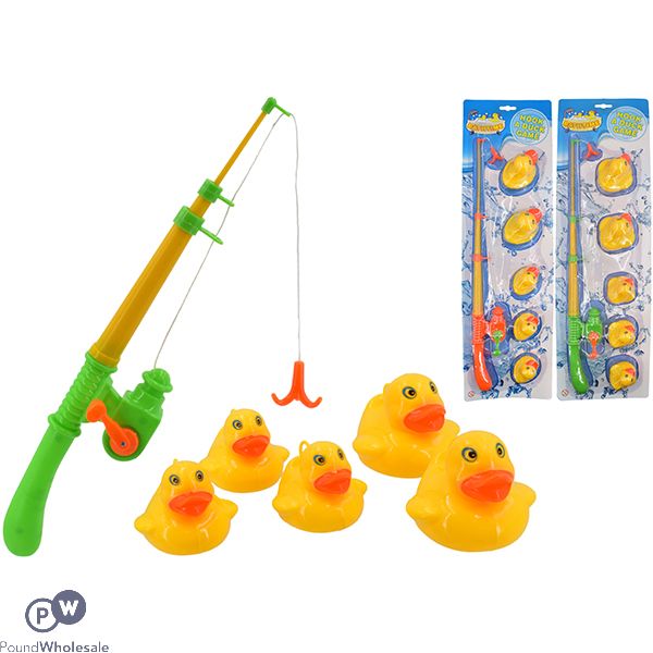 Bathtime Hook A Duck Game 5pc Assorted Colours