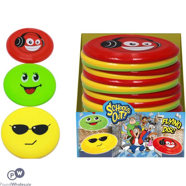 Face Print Flying Disc Assorted Colours Cdu