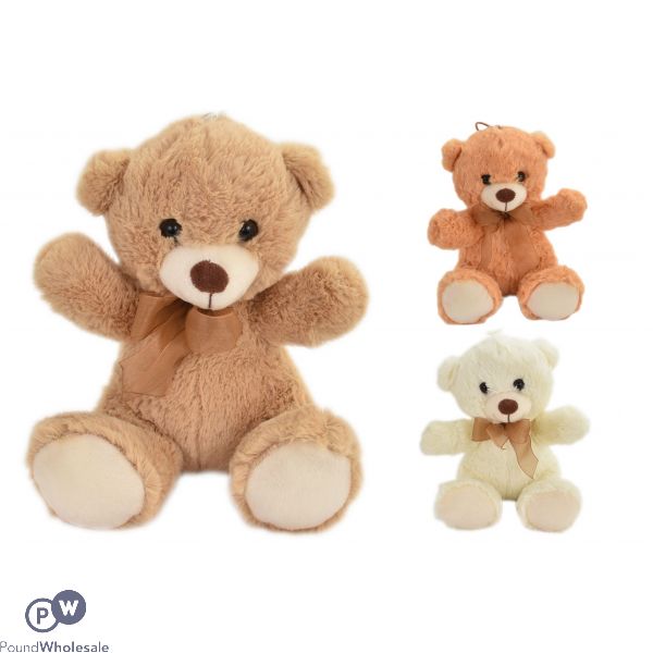 Plush Teddy Bear 20cm - 3 Assorted