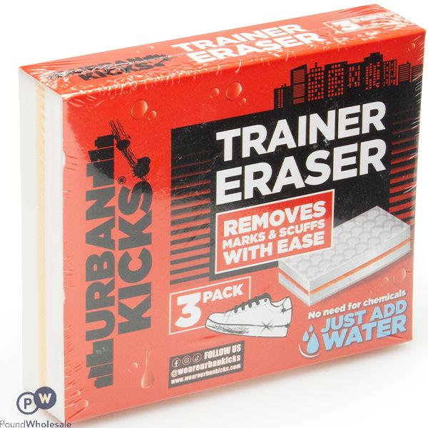 URBAN KICKS TRAINER ERASER 3 PACK