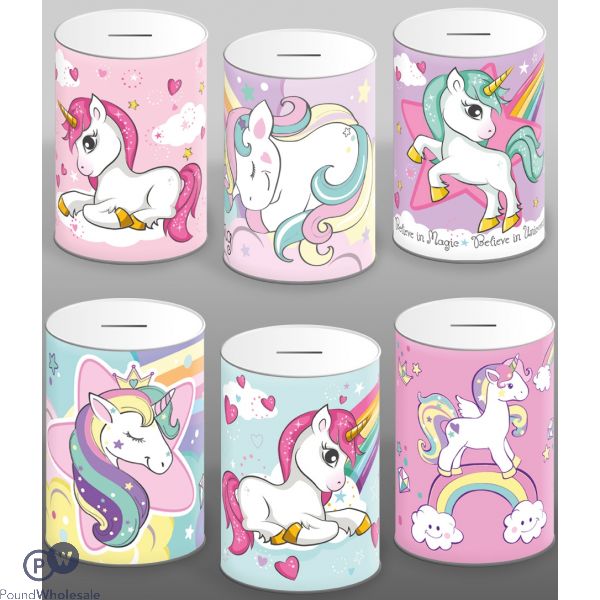 UNICORN MONEY TINS