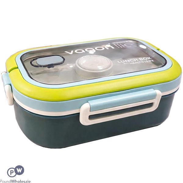 Vagonlife Multi-compartment Lunch Box With Cutlery 1200ml Assorted Colours
