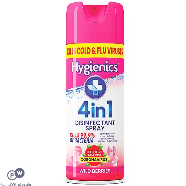 Hygienics 4-in-1 Wild Berries Disinfectant Spray 400ml