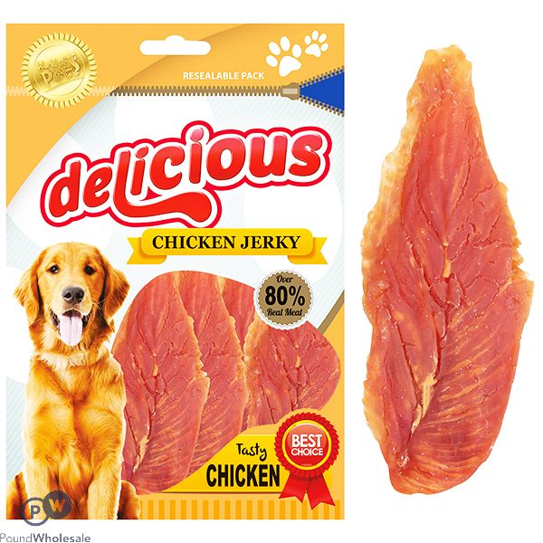 WORLD OF PETS CHICKEN JERKY DOG TREAT 3 PACK