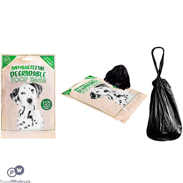 World Of Pets Antibacterial Degradable Poop Bags 125 Pack