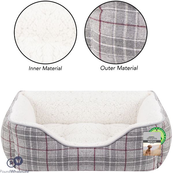 Sweet Dreams Heritage Pet Bed Medium 58cm X 48cm X 20cm