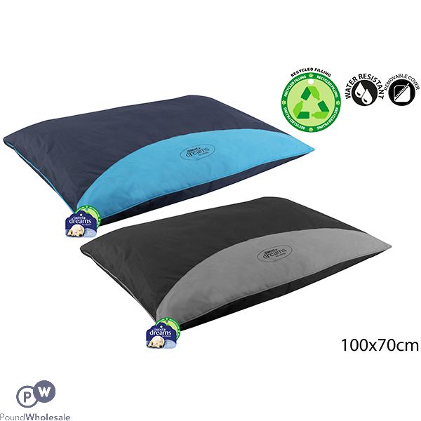 Sweet Dreams Waterproof Pet Cushion Large Assorted Colours