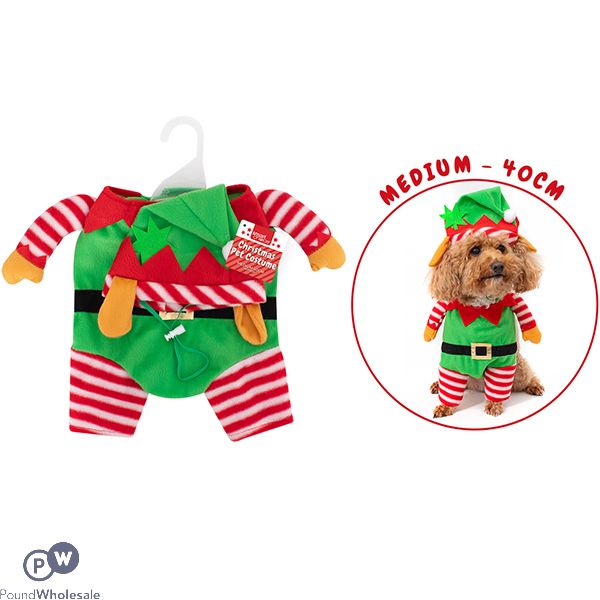 Smart Choice Christmas Dog Elf Costume Medium 40cm