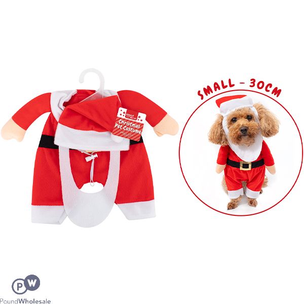 Smart Choice Christmas Santa Dog Costume Small 30cm