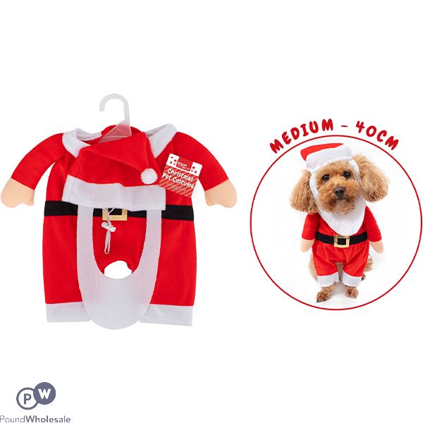 Smart Choice Christmas Santa Dog Costume Medium 40cm