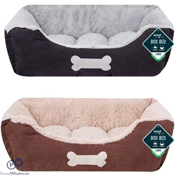Sweet Dreams Classic Faux Suede Plush Pet Bed Large 71cm X 58cm X 25cm Assorted Colours